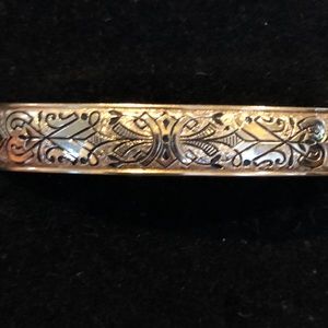 Antique Victorian Hinged 12kt Gold Hayward Bangle